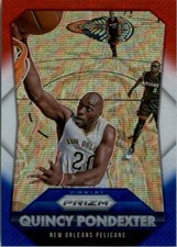 2015-16 Panini Prizm Prizms Red White Blue Basketball Card #105 Quincy Pondexter