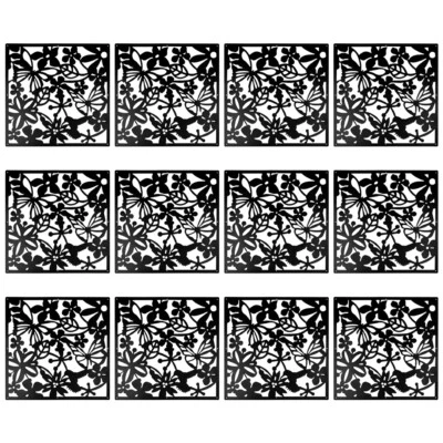 12件装悬挂房间分隔板PVC屏幕面板客厅卧室办公室艺术装饰 — 第 1/4 张图片