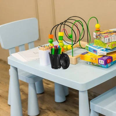 1PC Creative Tabletop Trash Can Lovely Waste Bin Small Flower Pot with Lid - Image 1 of 4