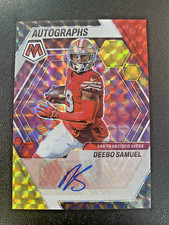 2023 PANINI MOSAIC CHOICE Deebo Samuel AUTOGRAPH AUTO RED YELLOW PRIZM Card