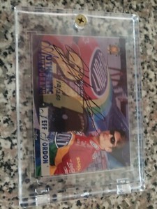 1996 Score Board Authentic Autograph  Jeff Gordon12/250 card