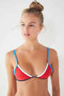 Tavik Swimwear Color Blocked Jett Triangle Bikini Top Xs Nwt 72