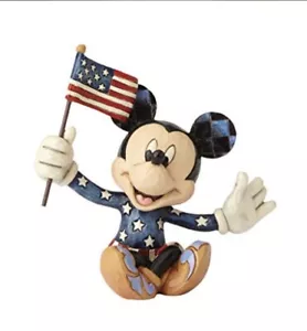 Topolino patriotico (Disney Traditions di Jim Shore, 4056743) miniatura - NUOVO! - Foto 1 di 1