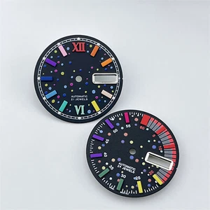 1PCS Watch Dial for NH36A/4R36 Movement 28.5MM SK007 Colourful Dial Watch Parts - Picture 1 of 10