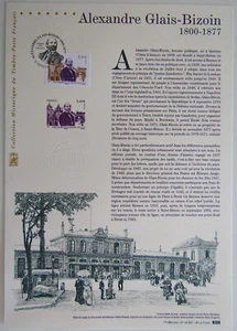 Document Philatélique 1er Jour : 47 2014 - Alexandre Glais Bizoins - Picture 1 of 1