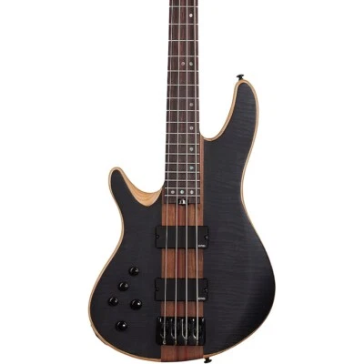 Schecter Charles Berthoud CB-4 Left-Handed Electric Bass See Thru Black Satin - Image 1 of 4