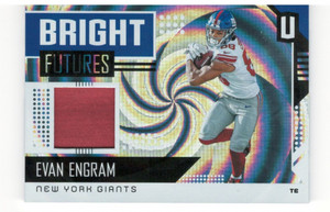 2018 Unparalleled Bright Futures Mem Prime Whirl #5 Evan Engram Jersey /50