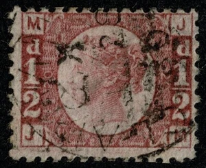 1870 1/2d SG48 Pl 20 JM Light CDS Very Fine Used Cat. £85.00 - Picture 1 of 1