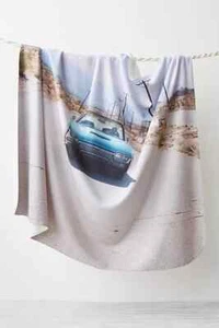 Free People Ri-Ri-Ku Auto Landschaft Sherpa Decke Überwurf von Shari Thayer Neu mit Etikett $ 165 - Bild 1 von 9