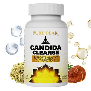 Pure Peak Candida Cleanse - Gut & Colon Support Detox, for Men and Women - Picture 1 of 8