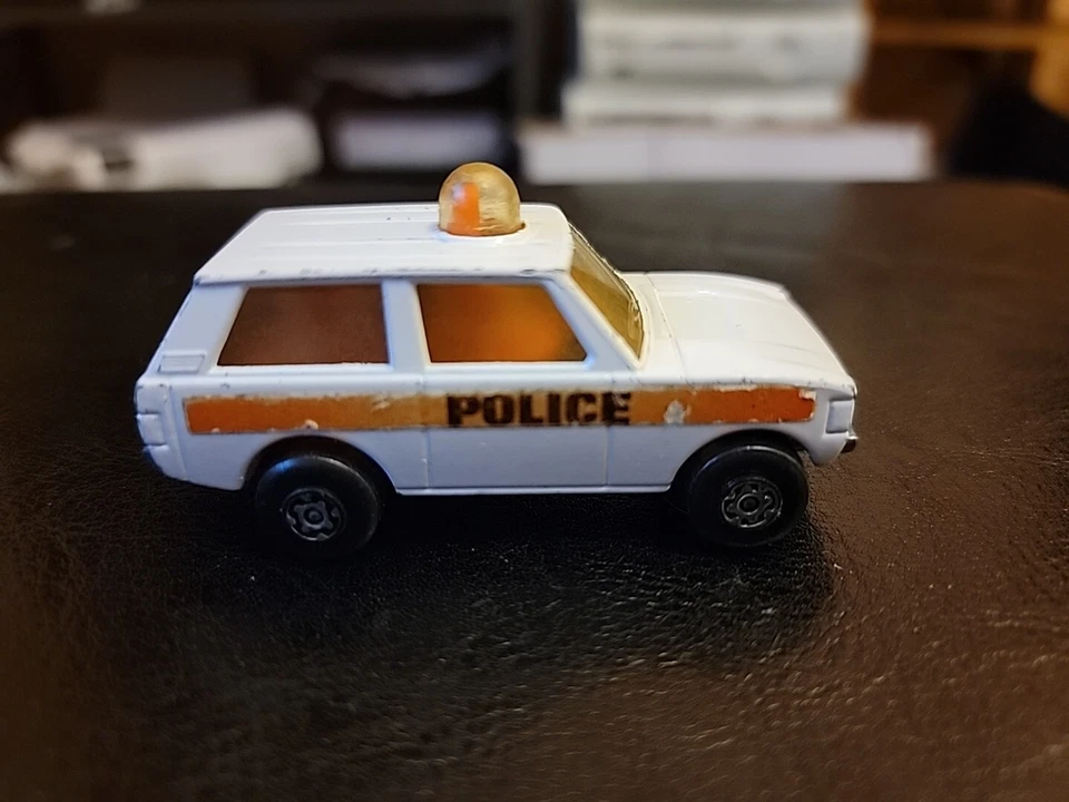 Vintage Lesney Matchbox Superfast #20 POLICE PATROL Orange / White Land Rover  - Image 1 of 4