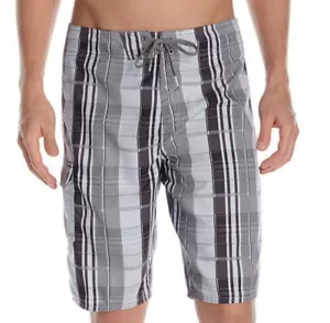 Pantalones cortos de tabla a cuadros O'Neill Santa Cruz - Nuevos con etiquetas para hombre 32 grises/multi - #45172-H7 - Imagen 1 de 2