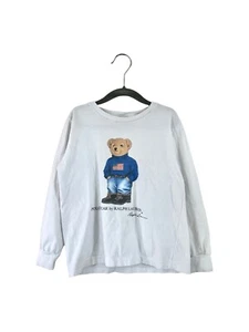 vintage polo bear ralph lauren sweater bear long sleeve t-shirt youth size 4 90s - Picture 1 of 8