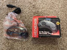 6 Button Arcade Pad (Sega Genesis) Complete Box Official Controller NEW SEALED