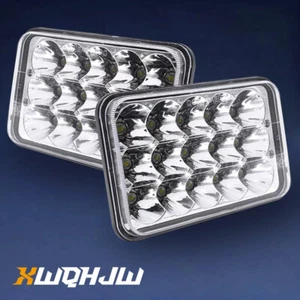 2PCS 4x6" LED Headlights Hi/Lo Beam For 1982-1987 Buick Regal Chevrolet Camaro - Foto 1 di 10