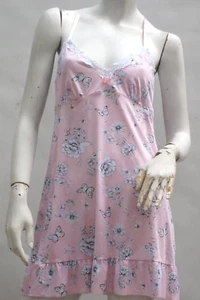 Laura Ashley Slip Dress Nightgown Lingerie Sleepwear Babydoll - Picture 1 of 9