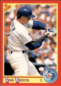 1990 Score Chad Kreuter Texas Rangers #406