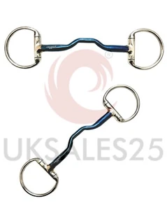 Eggbutt Ported Blue Sweet Iron Trense Bit (UKSALES25®) *VERSAND AM SELBEN TAG* - Bild 1 von 5