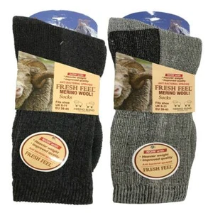 Warme Herrensocken aus Merinowollmischung Größe 6-11 dick strapazierfähig Arbeit Wandern Stiefel - Bild 1 von 9
