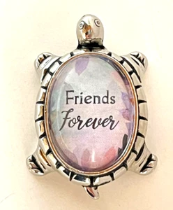 Ganz Message TURTLE Figurine "FRIENDS FOREVER" Friendship 1 3/4" x 1" - Picture 1 of 4