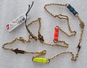 Collar Marc Jacobs Vintage Pajaritas Estacionarias Nubes Iluminador Pernos Nuevo $98 - Imagen 1 de 11