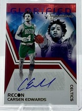2020-21 Panini Recon Glorified Signatures Red Holo /99 Carsen Edwards #GS-CEW