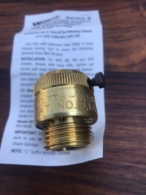 Watts Vacuum Breaker 3/4" x 1 3/8"   8B # 6A766  40141609 GHT Connection (NEW) - Image 1 of 4