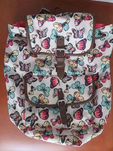 George Girls Butterfly Backpack/ Rucksack Bag - Picture 1 of 4