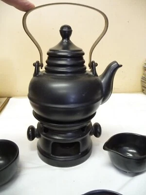 2502.       Teeservice Keramik  Service mit Stövchen   17  tlg. - Bild 1 von 4