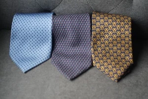 Huntington/Nautica 100% Silk  Mens Neckties(3) 57 Long 3 1/2" Wide NWOT - Picture 1 of 4