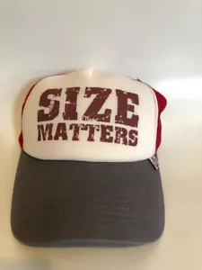 Cappello posteriore a scatto taglia Matters maglia camionista doppia bolla bianco rosso grigio nuovo - Foto 1 di 4