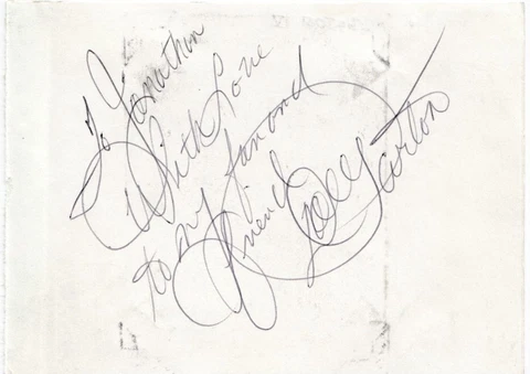 Dolly Parton signed autograph album page 1970s American singer Jolene 9 to 5 Cover