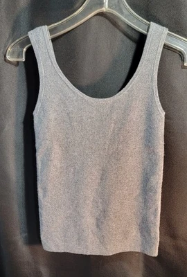 NWT Women's Scoop Neck Sweater Tank Top - A New Day Gray XS Soft Cashmere-feel - Image 1 of 4