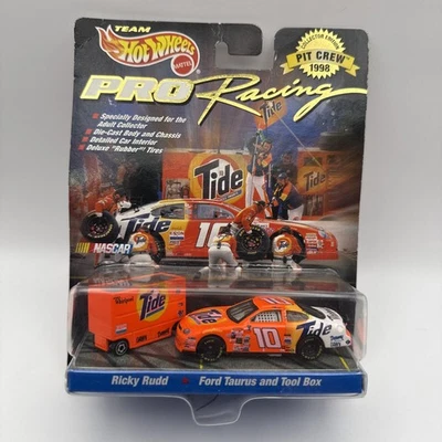 Hot Wheels Pro Racing Ricky Rudd #10 Ford Taurus TIDE con caja de herramientas Pit Crew 1998 Foto 1 de 4