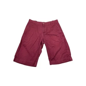 Volcom Chino Shorts Mens 34 Burgundy Slash Pockets Flat Front Classic Outdoor - Picture 1 of 7