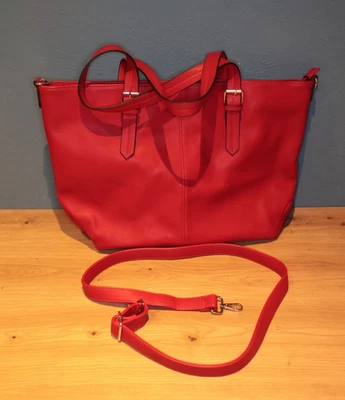C&A BUYING Handtasche Shopper Schultertasche Trapezform Rot *** Top Zustand - Bild 1 von 4