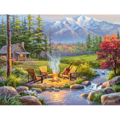 Ravensburger 16445 Riverside Kingdom 750 Piece Large Pieces Jigsaw Puzzle for Ad - Image 1 of 4