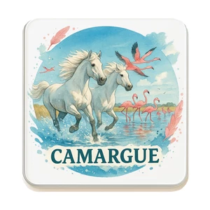 Camargue, France Fridge Magnet | Travel Souvenir Collectible Gift - Foto 1 di 5