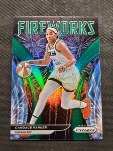 2022 WNBA Prizm Firework Green #9 Candace Parker Chicago Sky - Picture 1 of 8