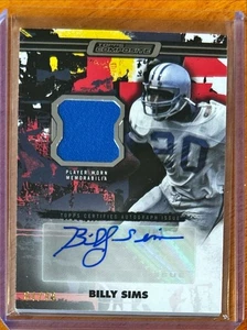2023 Topps Composite - Patch Autographs Horizontal Billy Sims #CPAH-BS #84/99 - Picture 1 of 2