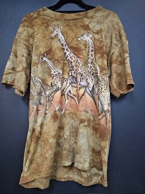 Vintage Y2K 2000s Wildlife Giraffe T Shirt Size Large - Image 1 of 4