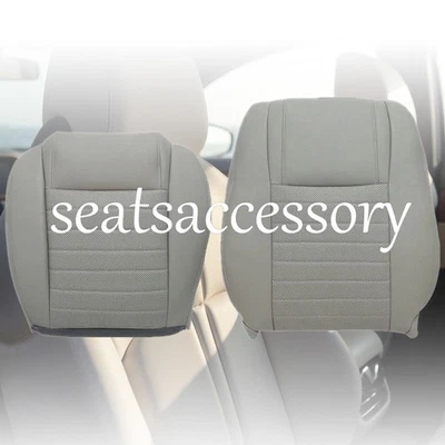 Fundas de asiento de cuero gris para Ford Mustang GT 2005 a 2009 superior e inferior del conductor Foto 1 de 4