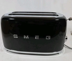 SMEG TSF02BLUS 50er Retro-Stil ästhetischer 4-Scheiben-Toaster schwarz KOSTENLOSER VERSAND - Bild 1 von 7