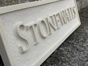 Sandstein Rechteck Schild - Bild 1 von 5