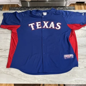 Camiseta Texas Rangers Para Hombre Azul Hamilton 32 Cool Base Majestuoso Botón 4X - Imagen 1 de 11