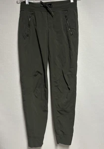 Athleta Trekkie North Jogginghose Damen Größe 4 / T olivgrün Reißverschlusstaschen - Bild 1 von 11