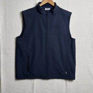 Ducks Unlimited Soft Shell Vest Full Zip Navy Fleece Lined Size L Duck Hunting - Picture 1 of 5
