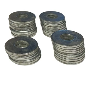 Menge 36 Edelstahl 1/8” flache Unterlegscheiben 2” OD 0,75” ID - Bild 1 von 4