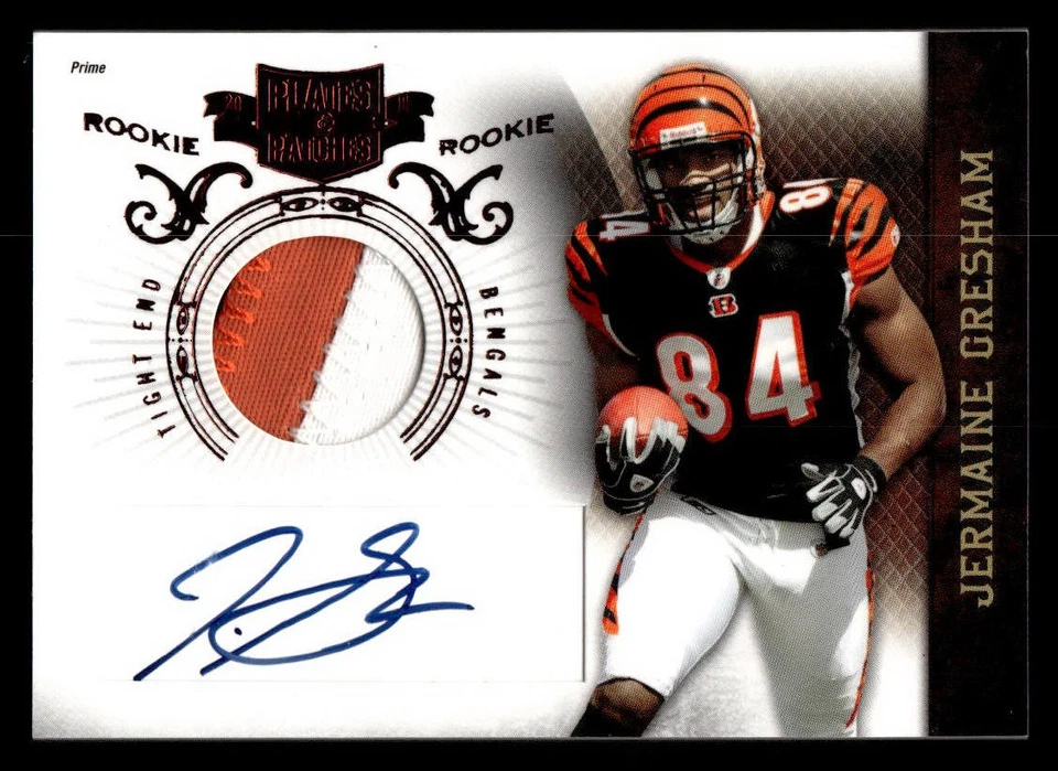 2010 Panini Plates & Patches #218 Jermaine Gresham #/699 - Image 1 of 2