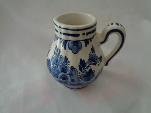Delft Made In Holland Hand Painted Creamer/Wine Pitcher - Picture 1 of 2